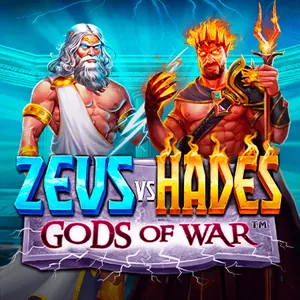 Zeus vs Hades fra Pragmatic Play: Zeus og Hades over hinanden i hver sin halvdel